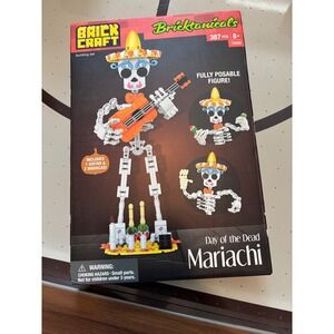 Brick Craft Bricktanicals Day of the Dead Mariachi Building Set 387 Pcs 72428